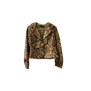 True Meaning jacket with beaded trim and buttons. Size 8 Used